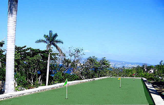 20' X 130' putting green: 9 holes, balls and putters provided or bring your own